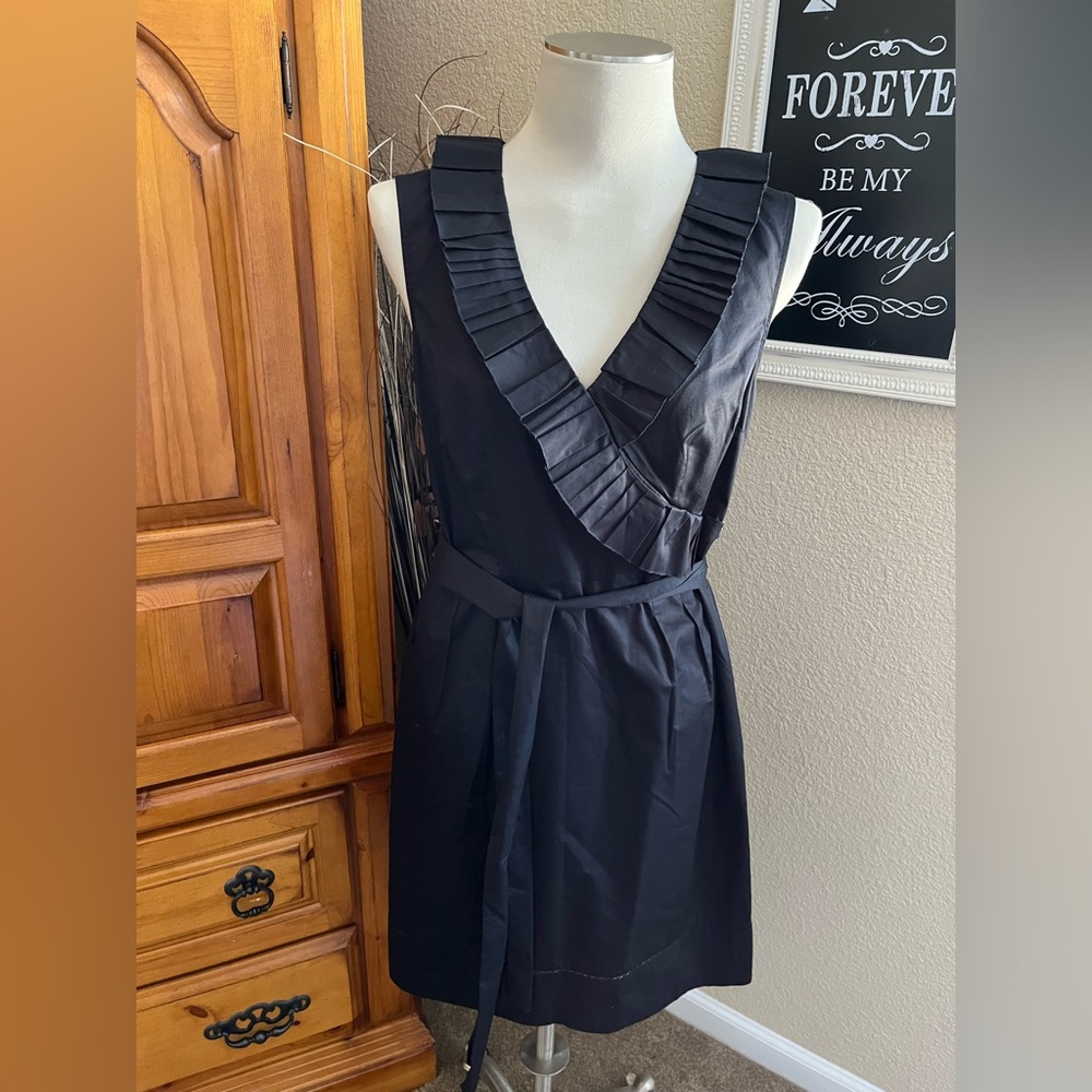Loft size 10 ruffle collar dress
